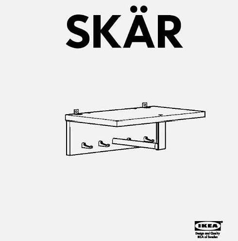 Porte manteau: Garderobe IKEA Skär weiss – D'occasion à Neuenhof par mar_2th5
