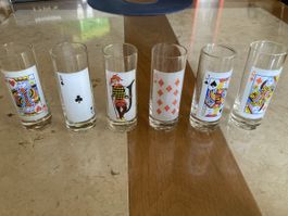 Verres à limoncello cartes 