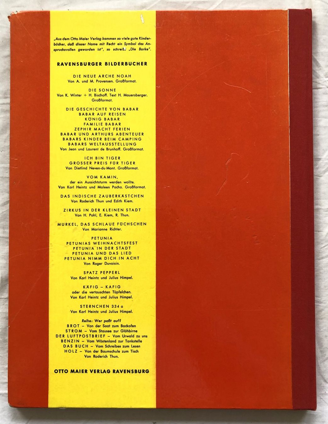 Libri: Jean de Brunhoff - BABARS KINDER beim Camping - EA 1959 – Usato da Schaffhausen venduto da durruti 5