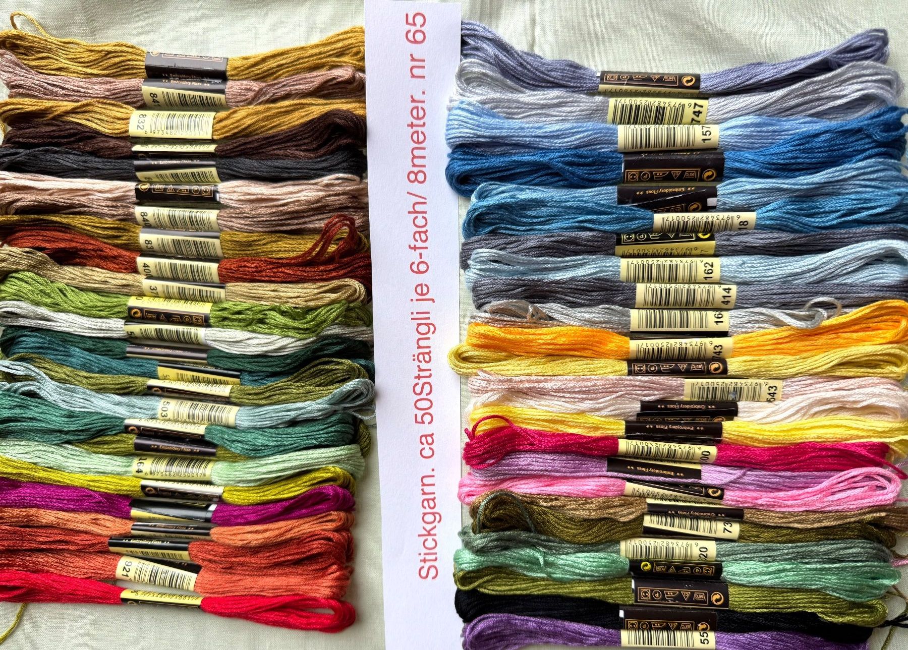 Kit bricolage: Stickgarn Garn  50 x  TOP Regenbogenfarben Basteln – Nuovo e nell'imballaggio originale da Leuggern venduto da unico10