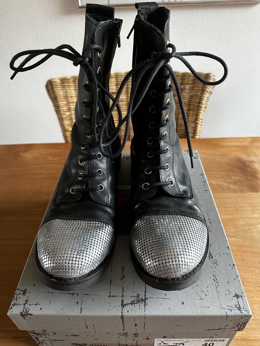 Damenschuhe: Coole schwarze Lederstiefel – Gebraucht aus Niederteufen von nana65 1
