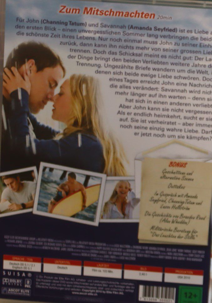 Tutti i DVDs: Dear John - Das Leuchten der Stille – Usato da Luzern venduto da CONTENTI 2