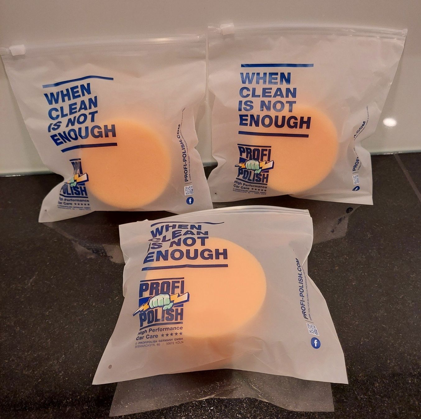 Altro per la casa: 3x Auftragspad hart orange ProfiPolish – Nuovo e nell'imballaggio originale da Rufi venduto da Rajo2