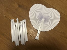 Hochzeitsfächer Herz-Faltfächer
