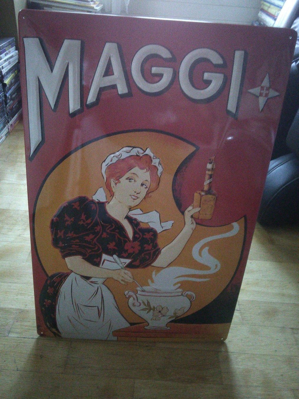 Maggi Schilder: Maggi  (Replikat)   Blechwerbetafel – Gebraucht aus St.Galllen von elkaphone 2