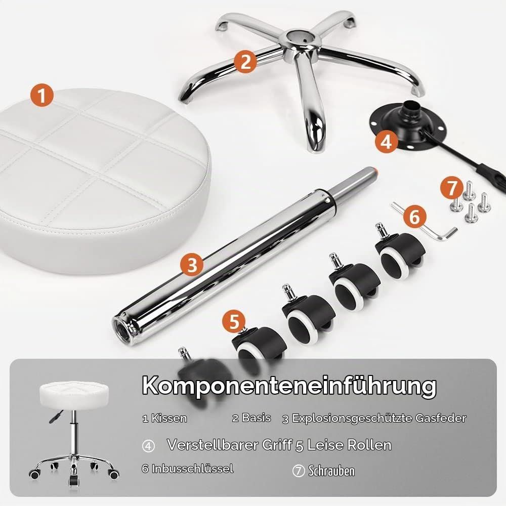 Sgabelli: Rollhocker Arbeitshocker Drehhocker höhenverstellbar 51 67cm – Nuovo e nell'imballaggio originale da Dörflingen venduto da Nixhub 6