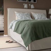 IKEA INDIRA Tagesdecke, 230x250 cm, dunkelgrün  NEU