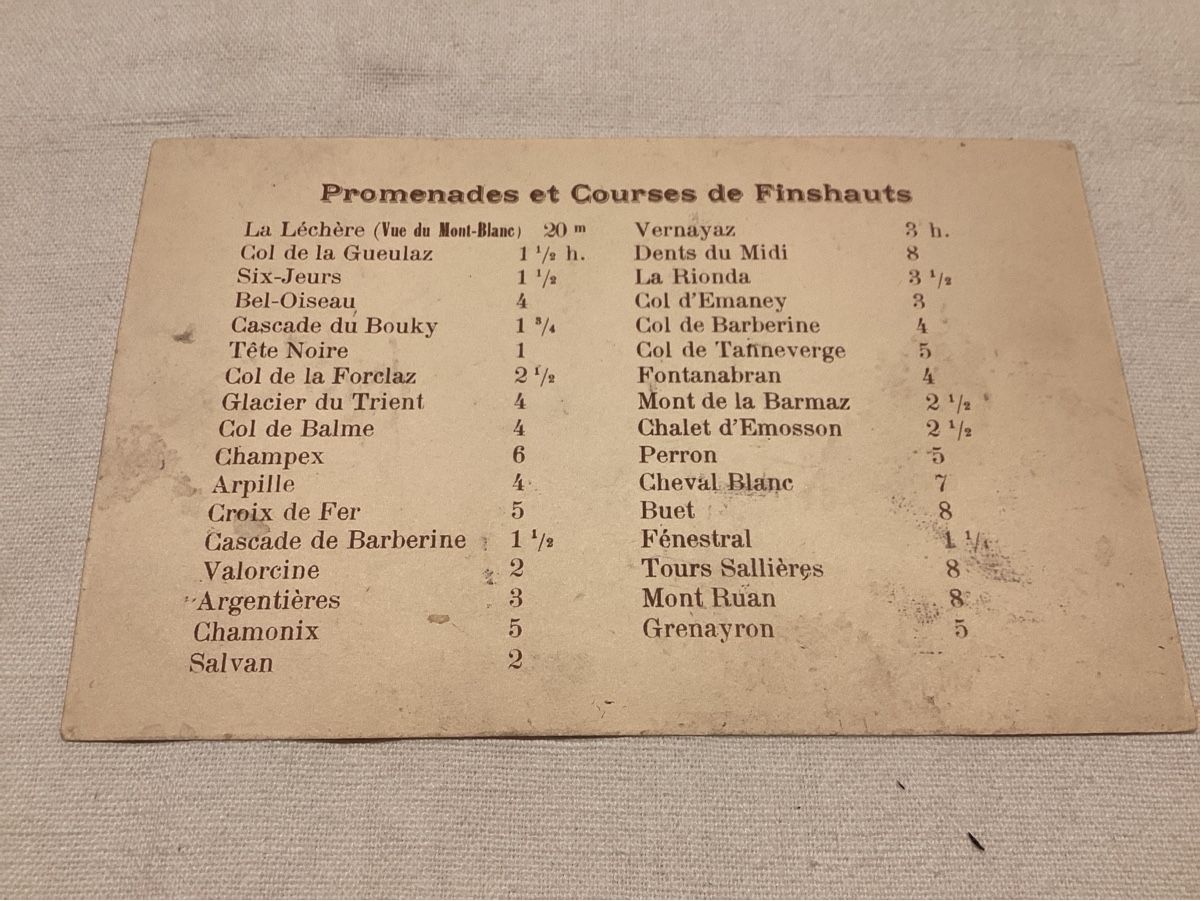 Cartoline postali: Fins-Hauts hôtel Bel-Oiseau document rare – Usato da Luc (Ayent) venduto da Rebouille 1