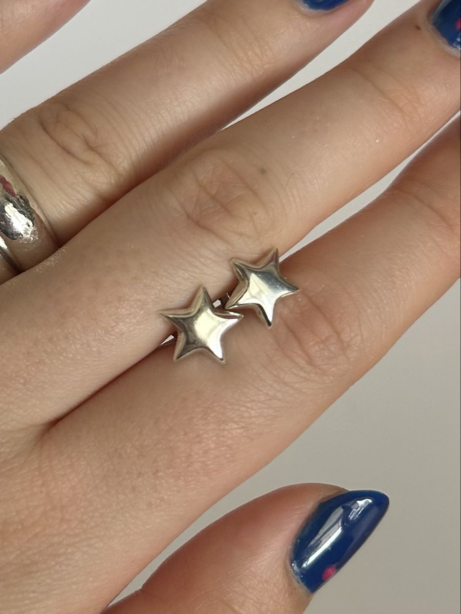 Orecchini pendenti & Orecchini a lobo: Sterling Silber Stern Ohrringe – Usato da Bern venduto da Ilikebluegems