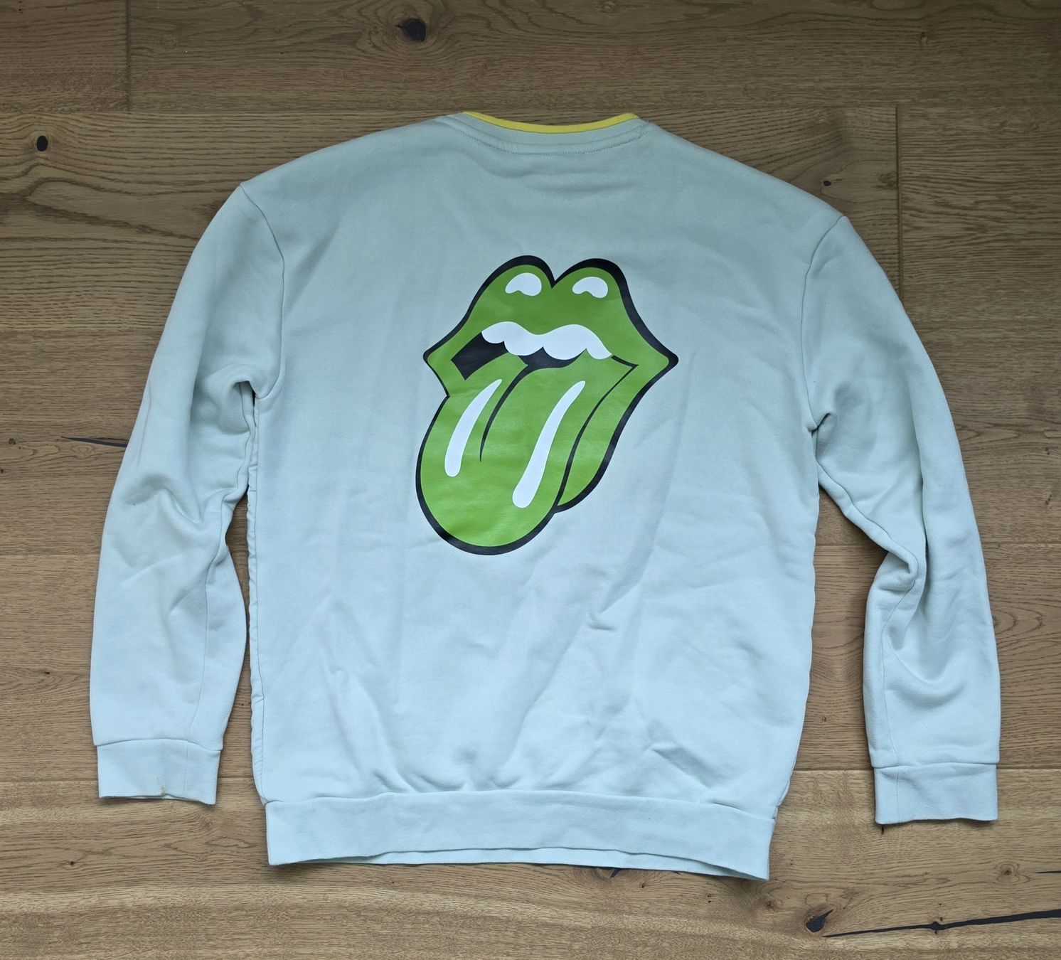 Adidas Maglioni & Felpe: Adidas Rolling Stones Pullover hellgrün Grösse 152 – Usato da Spiez venduto da gbr-stu 2