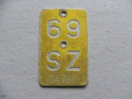Mofa Nummer Töffli Puch Sachs SZ 69 Schwyz 1969 Geschenk