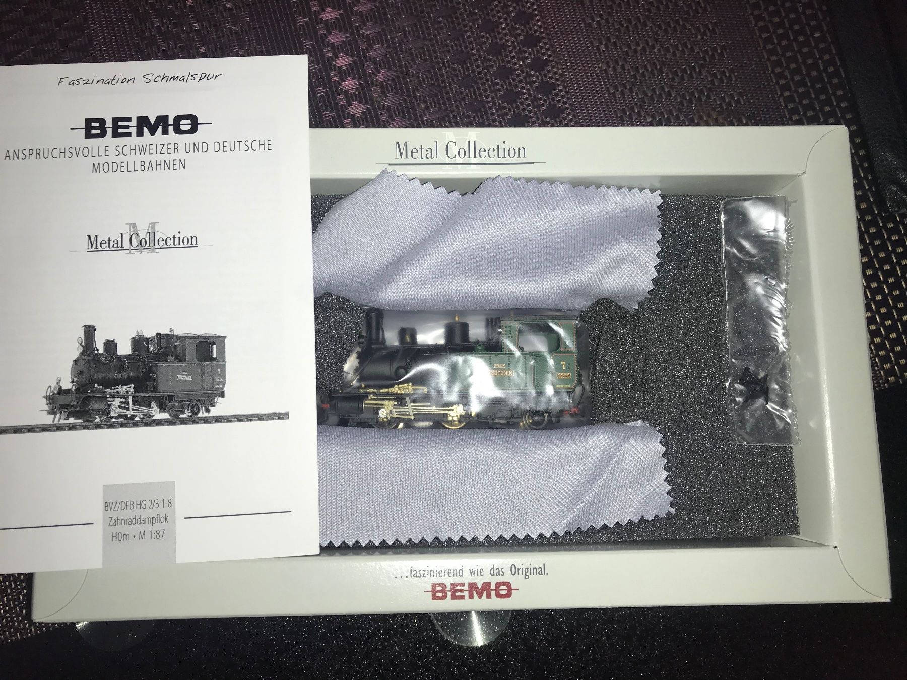 Bemo Modellini di ferrovie: Bemo Metal Collection, BVZ,  Dampflok, neuwertig, – Nuovo e nell'imballaggio originale da Glis venduto da 1Hector1