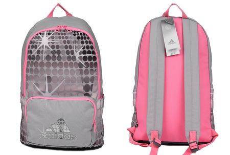stylischer ADIDAS  Rucksack für Mädchen, silbergau/rosé NEU!
