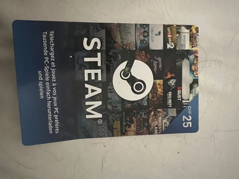 Verkaufe Steam Karte Kaufen auf Ricardo