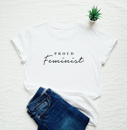 Feminist Shirt - Proud Statement, Neu, Grösse XS