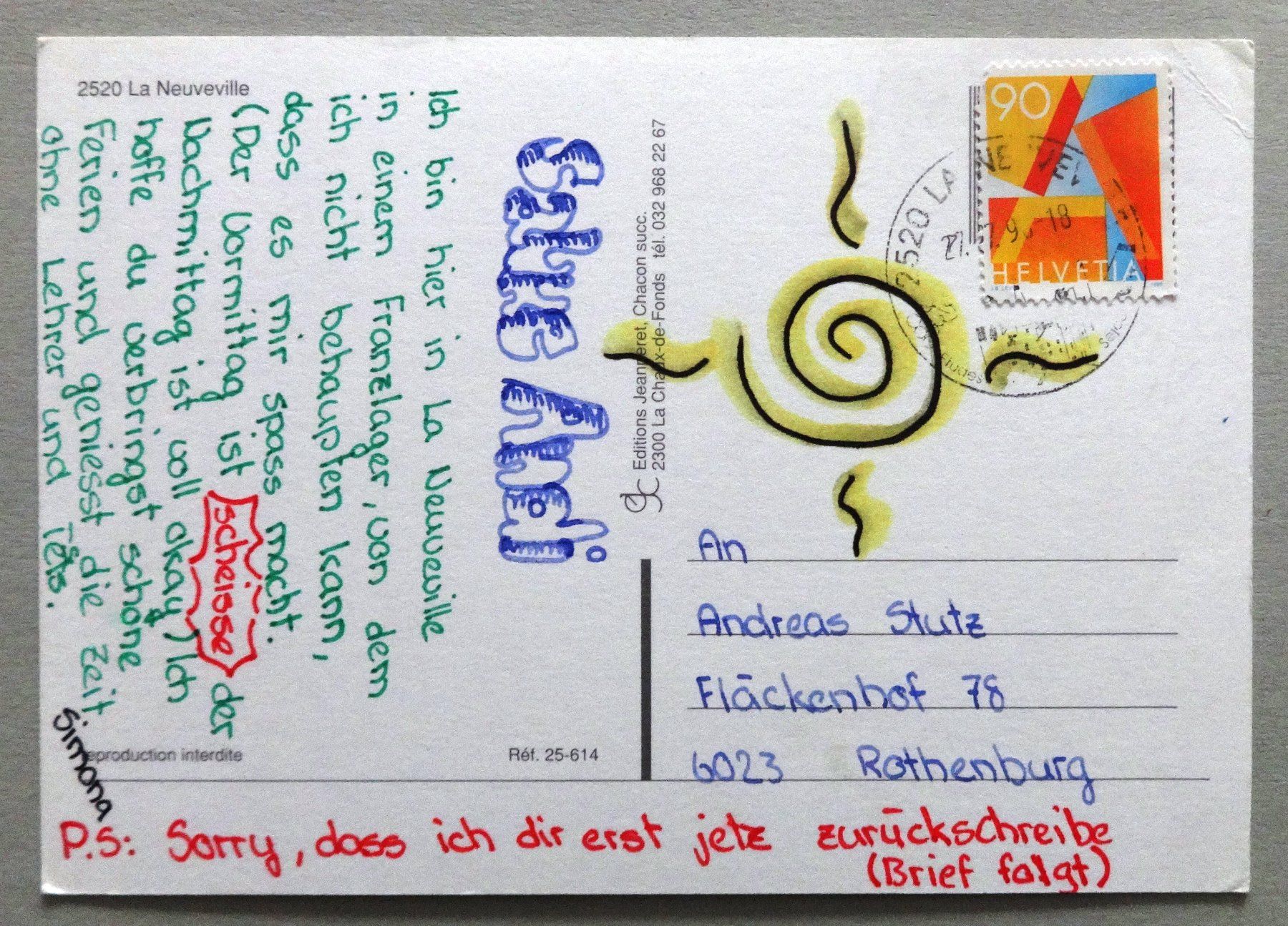 Cartoline postali: La Neuveville – Usato da Fétigny venduto da Billy2miny 1