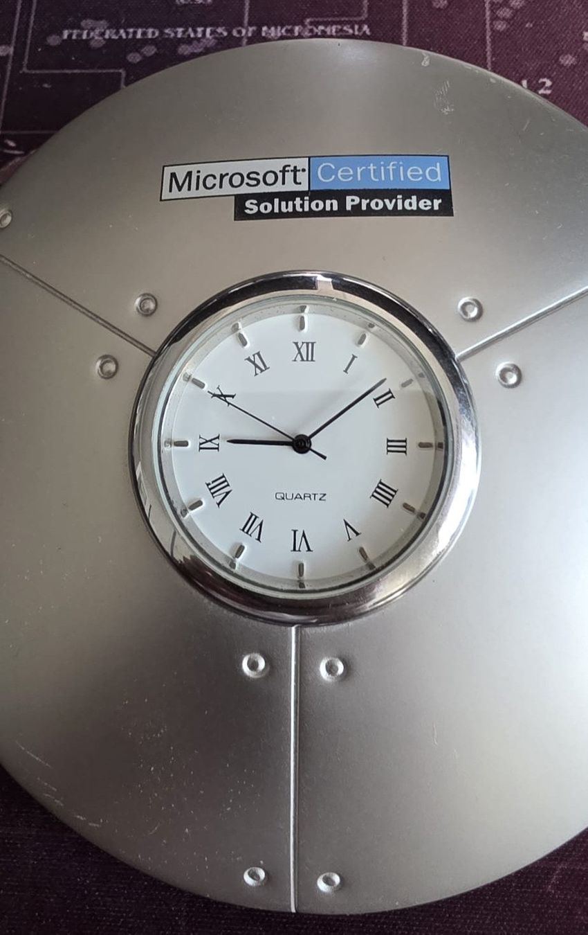 Orologi: Microsoft Certified Solution Provider Uhr Quartz Silber – Usato da Samstagern venduto da gilido01 1