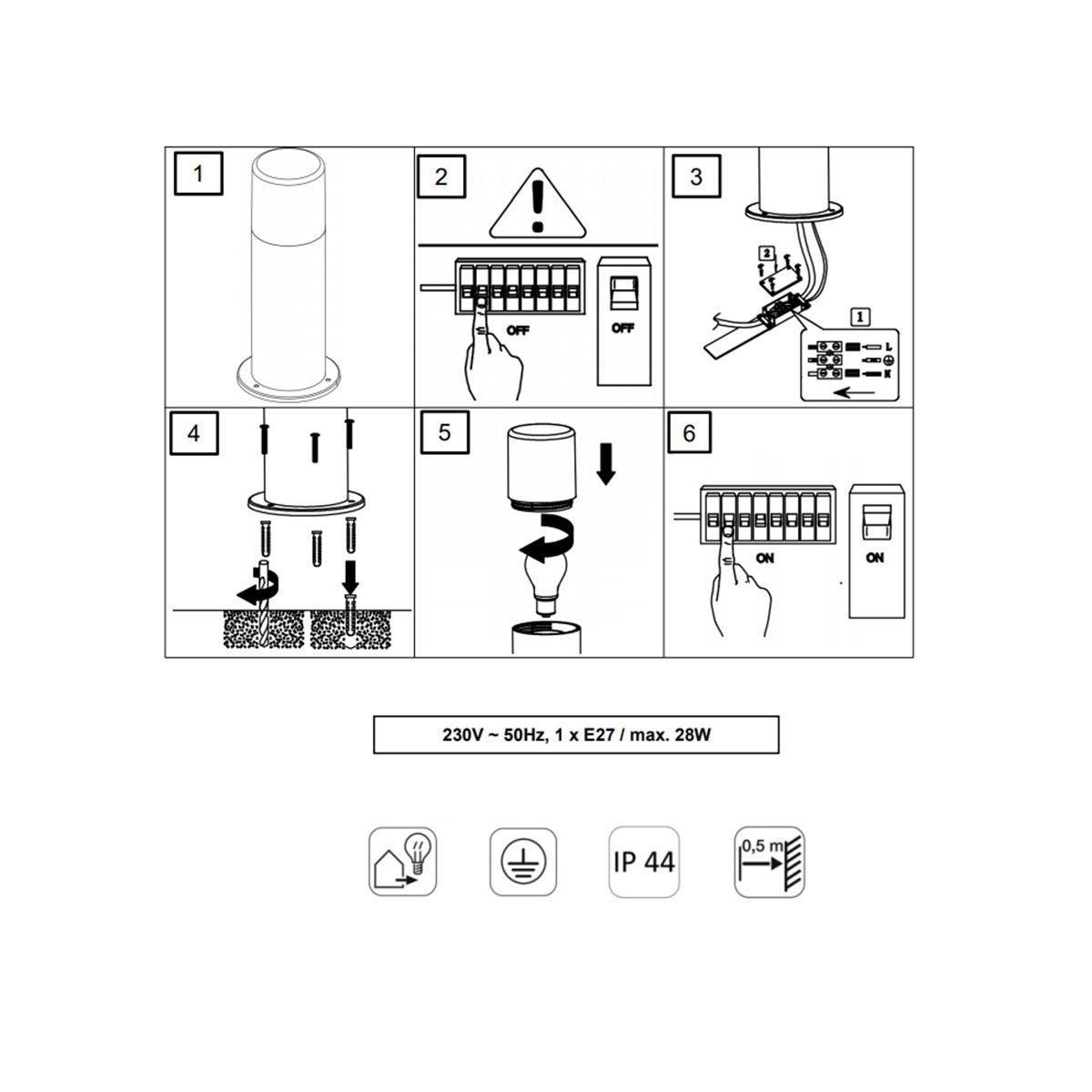 Lampade: Aussen Stehleuchte, 30 cm Höhe, IP44 – Nuovo (secondo la descrizione) da Kreuzlingen venduto da Smart-Light 5