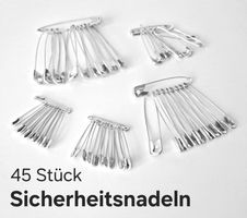45 St. kleine Sicherheitsnadel (fabrikneu) safety pin