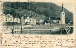 Flüelen  UR  -   Schifflände     um 1905