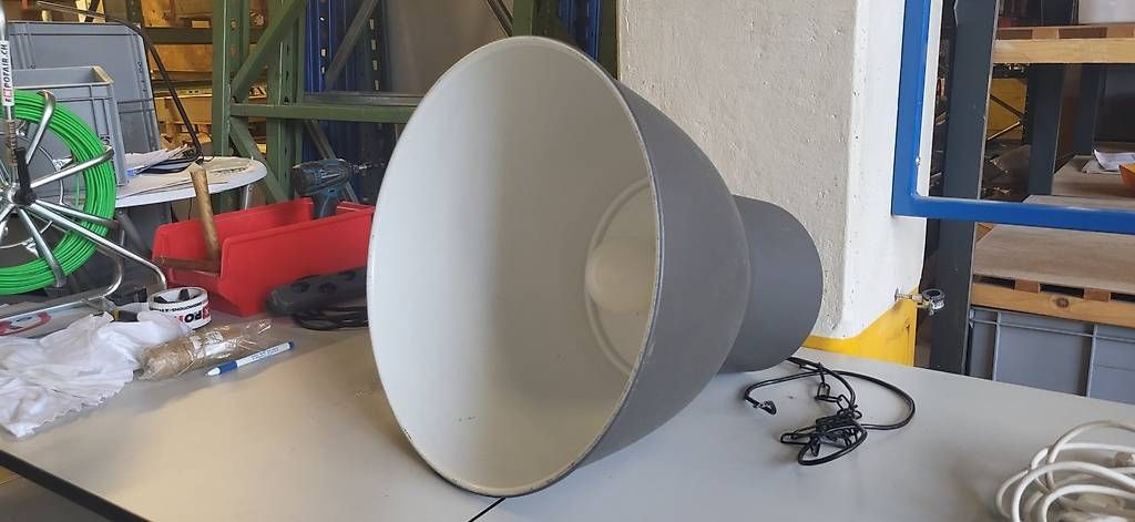 Lampen: Retro Leuchte Industrieleuchte gross – Gebraucht aus Rheineck von inf_kv7d 1
