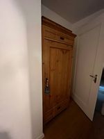 Massiver Vollholzschrank (80 × 40 × 180cm)  Landhausstil