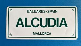 Vinyl Sticker Aufkleber «Alcudia, Mallorca“