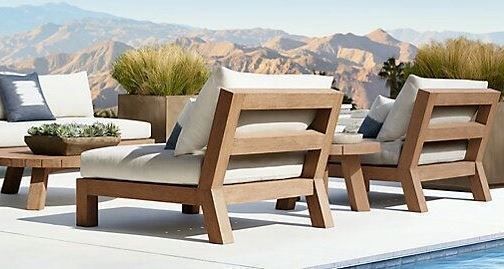 Set di tavolo e panche: Gartengarnitur 1 Sofa 2 Sessel 2 Tisch Teakholz Outdoormöbel – Nuovo e nell'imballaggio originale da Daisendorf venduto da Wohn-Kult 2