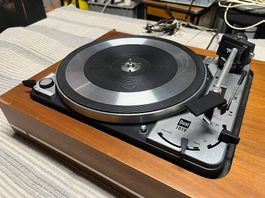 Platine vinyle vintage Dual 1019 + meuble bois  à réviser