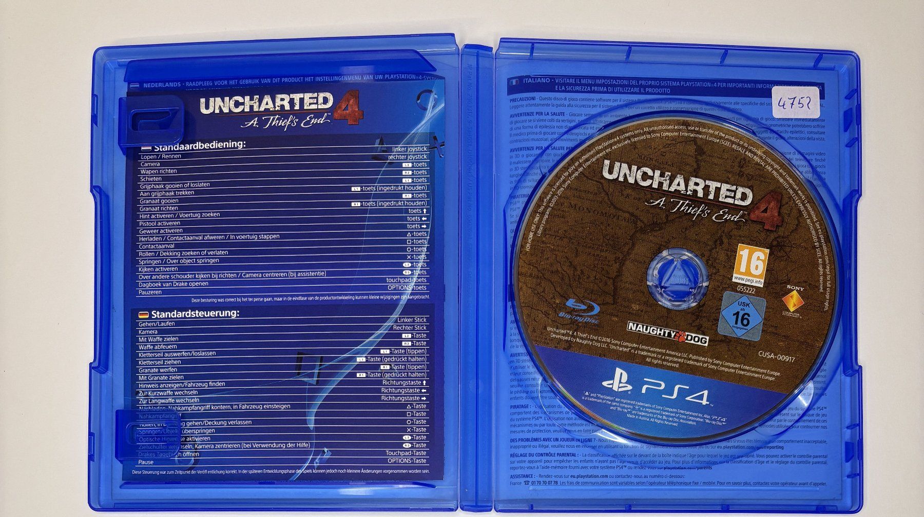 Giochi: PS4 - Uncharted 4: A Thief's End – Usato da Allschwil venduto da Bullach 1