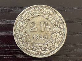1 x 2 Franken Schweiz 1941 – zirkuliert