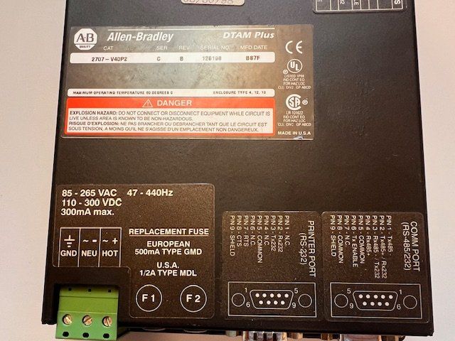 Elektronikbauteile: Allen Bradley DTAM Plus 2707-V40P2 – Gebraucht aus Bösingen von Guesli1 1