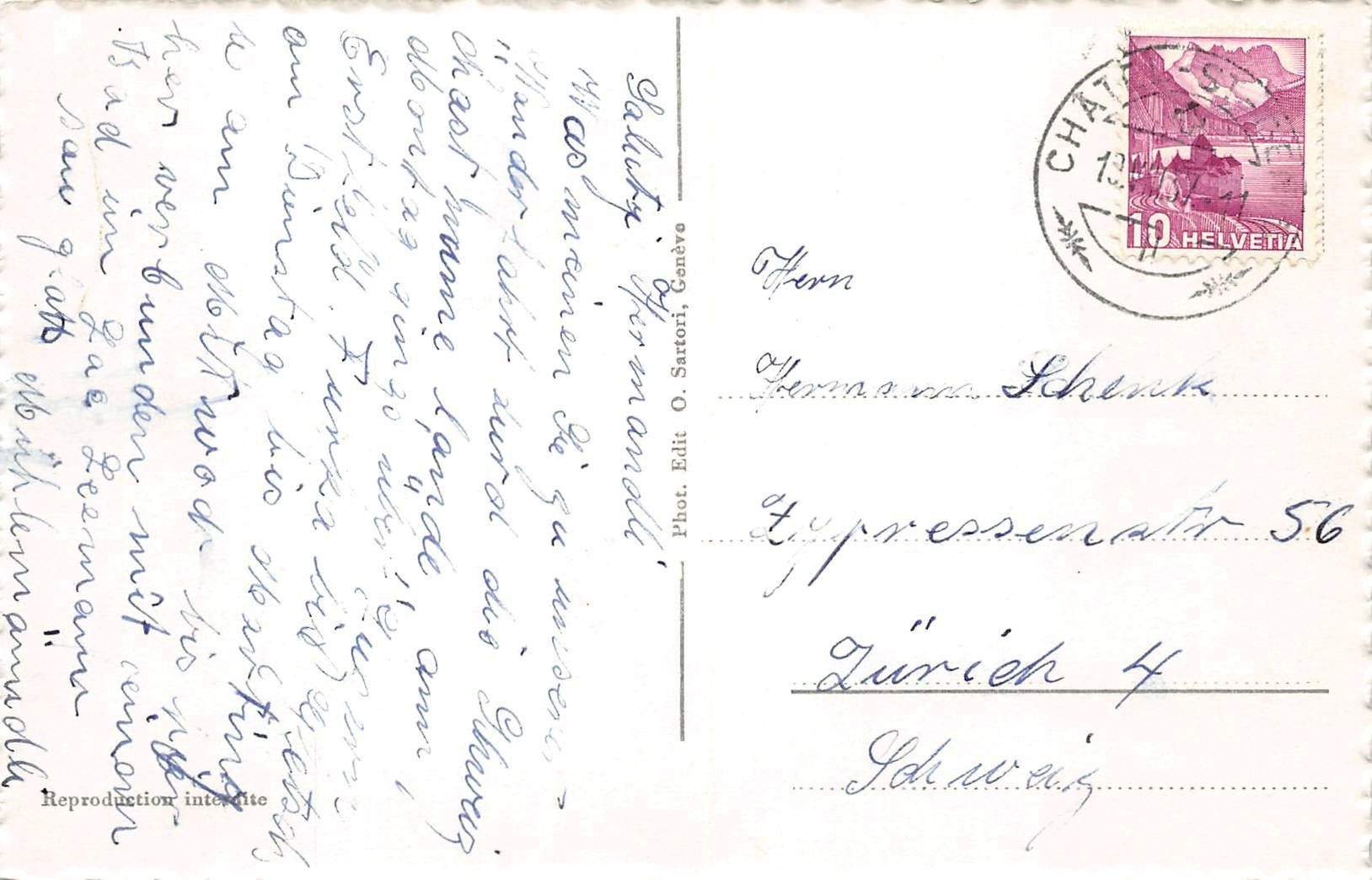 Cartes postales: Chatel St. Denis – D'occasion à Ottikon b.Kemptth. par Neptun1974 1