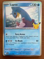 Pokemon Lapras Holo 30 Jahre (Versand gratis)