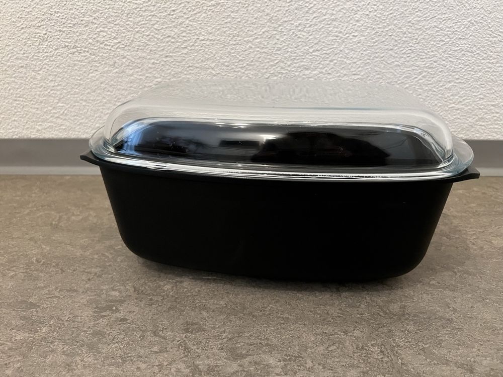 WMF Bräter Auflaufform schwarz mit Deckel 30cm (Gebraucht) in Zürich für CHF 30 – mit Lieferung auf Ricardo kaufen
