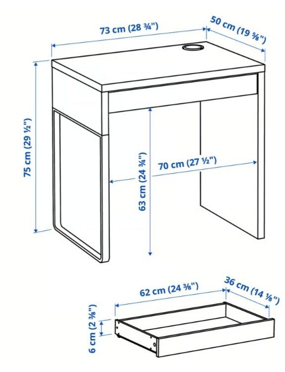 Ikea Scrivanie: Schreibtisch Ikea Micke – Usato da Fraubrunnen venduto da Elila97 1