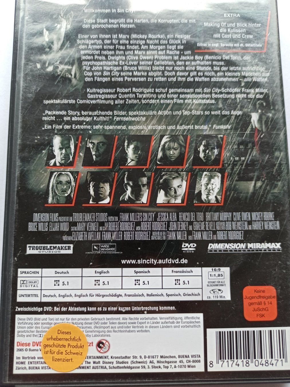 Tutti i DVDs: Sin City – Usato da Dübendorf venduto da kb86_MOVIE 1