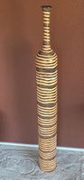 Holzvase, gross, gestreift, Deko, Top Zustand