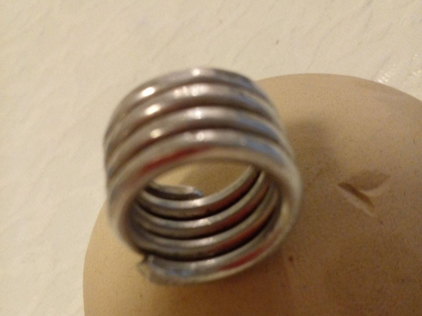 Anelli: Designer ALU Damen Spiral Ring Gr.M /ca. 18 – Usato da Münchenbuchsee venduto da babilibern 4