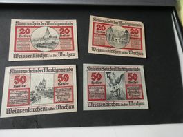 Oesterreich,  Weissenkirchen - Notgeldscheine