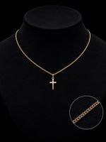 18K Gold Kreuzkette 750