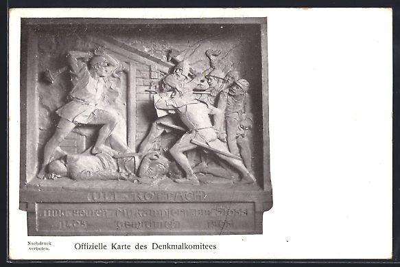 Cartes postales: AK Appenzell, Das Rottach-Denkmal – D'occasion à Berlin par bartko-reher
