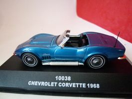 Chevrolet CORVETTE 1968 Cabrio - blau - Sun Star OVP = Top