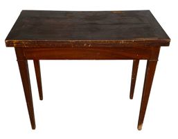 Biedermeier-Spieltisch 1820 Nuss unberührter Originalzustand