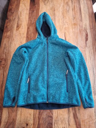Fleecejacke Damen türkisblau Grösse 40 neuwertig