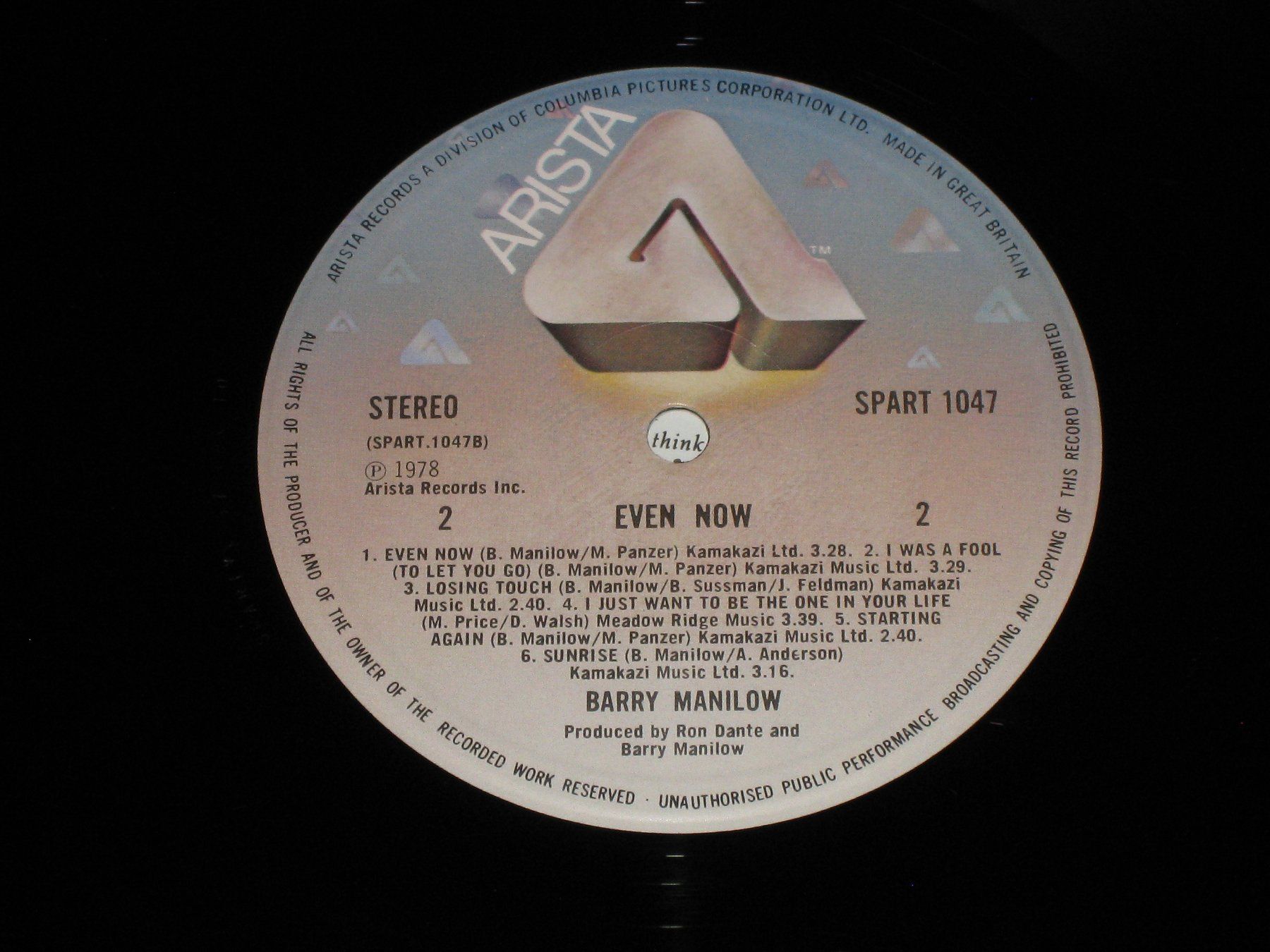 Vinyles: LP - BARRY MANILOW - EVEN NOW – D'occasion à Steckborn par Quo7 2