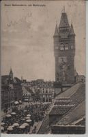 Basel - Rathausturm mit Marktplatz