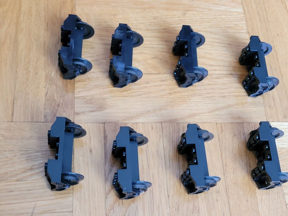 Lego eisenbahn : 10 magnet und 8 räder für zug 3