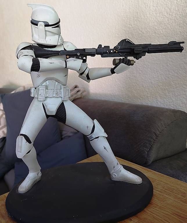 Star Wars Statuette: STAR WARS Statue CLONE TROOPER Attakus 2003 – Nuovo e nell'imballaggio originale da LAUSANNE venduto da swof 2