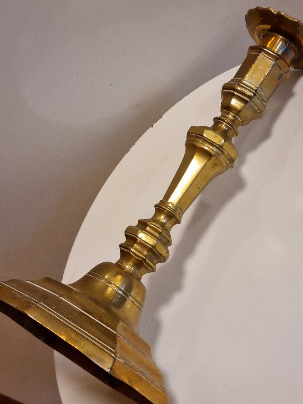 Kerzenständer: Vintage Messing Kerzenständer 24 cm achteckig – Gebraucht aus Scharnachtal von devin03 2